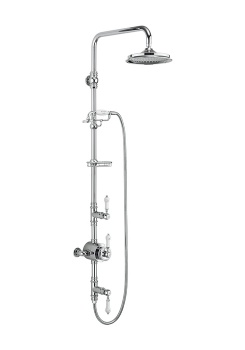 Stour Thermostatic Exposed Shower Valve Two Outlet